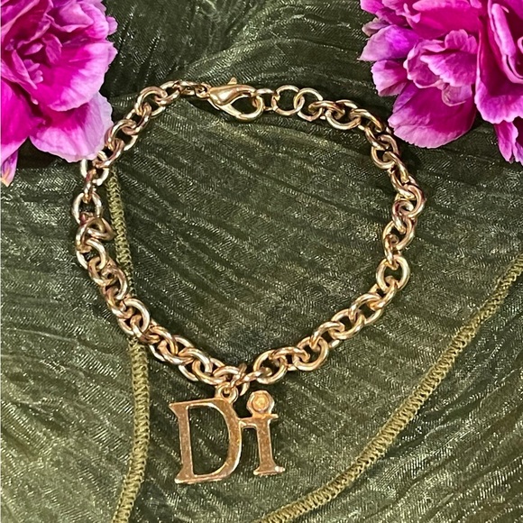 Vintage DI Diamonds International Dangle Charm Bracelet 7.5” - Picture 1 of 4